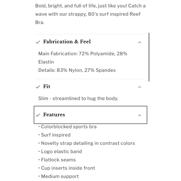 $230 Alala Matching Set: Reef Leggings + Reef Bra Small Black + White - Picture 12 of 16